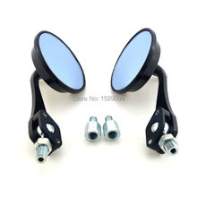 1 Pair Motorcycle Mirror Moto Bike Rearview Mirror Rear-View Mirrors 8mm/10mm Blue 2024 - buy cheap