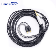 MMCX-cable trenzado de 4 hebras para auriculares, accesorio para Shure SE215 UE900 SE315 SE535 SE846 SE846 y otros modelos, nuevo 2024 - compra barato