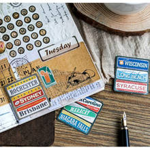 Mo.Card USA Mark mini paper diary sticker Scrapbooking Decoration label 1 lot = 1 pack = 45 pcs 2024 - buy cheap