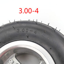 free shipping 3.00-4 inch electric scooter road tire wheel 4 inch alloy rims hub with tyre and inner tube for Gas scooter bike 2024 - buy cheap