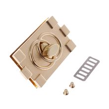THINKTHENDO Rectangle Shape Clasp Turn Lock Twist Locks DIY Leather Handbag Bag Hardware Accessories Bag Lock 62x2.9x34.8mm 2024 - buy cheap