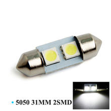 YSY 50 шт./лот C5W 5050 2-LED 31 мм/36 мм/39 мм/41 мм Festoon Dome светодиодные лампочки для чтения 2SMD свет номерного знака 2024 - купить недорого