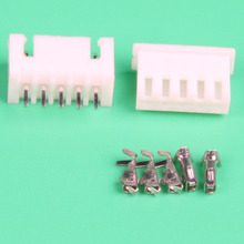 Free shipping 50Sets/Kit XH2.54-5P 5Pin Straight needle spacing 2.54mm connectors Male and Female Plug + terminals 2024 - buy cheap