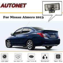 Câmera de visão traseira autonet para nissan almera 2013/ccd/visão noturna/câmera reversa/câmera de backup/câmera placa de licença 2024 - compre barato