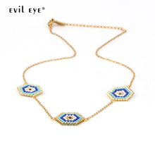 Evil Eye 1pcs Pendant Necklaces Stainless Steel Gold Color Chain Female Neck Choker 2019 fashion Jewelry for Women EY6236 2024 - buy cheap