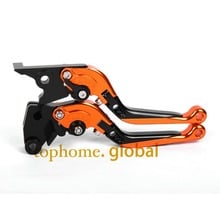 CNC Folding&Extending Brake Clutch Levers For Moto guzzi GRISO 850 1100 1200 8V 2006-2009 Orange&Blac Motorcycle Accessories 2024 - buy cheap