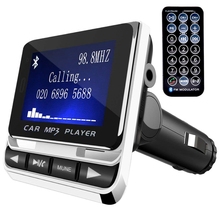 Transmissor fm, tocador de mp3 para carro, adaptador de áudio e rádio fm, bluetooth, kit de carro, carregador usb, tf c 2024 - compre barato
