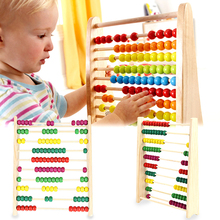 Brinquedo infantil de ábaco, brinquedo educativo com contas coloridas de madeira para aprendizagem precoce, para crianças, estudo de matemática para presente 2024 - compre barato