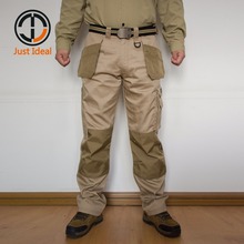 Calça cargo masculina casual militar de bolso, calça longa e casual com bolso para trabalho plus size id655 2024 - compre barato
