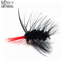 MNFT 10 шт. 10 # черный Bugger Emerger красный хвост мухи форели для ловли нахлыстом Mayfly Dry Fly 2024 - купить недорого