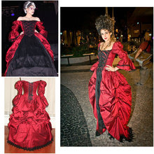 Vestido Gótico/Civil War de Los años 1860, traje de baile de Bella del Sur, vestidos de Halloween hechos a medida R534 2024 - compra barato