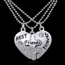 Puzzle Family Pendant Necklace Fashion Jewelry best sister best friends mother necklace Love Heart couple necklace Jewelry Gift 2024 - buy cheap