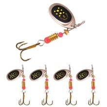 5pcs/lot Gorgons Fishing Tackle Metal Lure SpinnerBait Sinking Inline Spinner for Salmon Bass Trout Freshwater Fishing 2024 - buy cheap