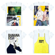 Camisetas de Manga corta con estampado de pez plátano, camisa de Anime de Ash Lynx Eiji Okumura Shunichi Ibe Max, Lobo, Eger, Harley, Cosplay 2024 - compra barato