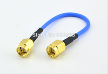 10 Pieces SMA Extension Jumper Cord SMA Plug to SMA male Coaxial Connector Adapter Blue RG316 Pigtail Cable 2024 - buy cheap