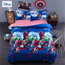 disney marvel comforter bedding set queen size 3d bed linens 100% cotton kids bedroom decor twin full single size bed set 3/4pcs 2024 - buy cheap