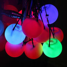 Belly Dance Balls RGB Glow LED POI Thrown Balls For Belly Dance Hand Props Stage Performance Accessories LED POI 2024 - buy cheap