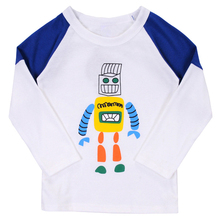 HOT! 2016 Children Clothes Boys Girls Robot T Shirt Cartoon Children T-Shirts 100% Cotton Children's T-Shirt 2024 - buy cheap