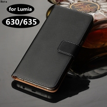 Premium Leather Wallet Flip Case for Microsoft Nokia Lumia 630 635 636 with Card Slots and Cash Holder Cover Case GG 2024 - buy cheap