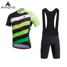 MILOTO Cycling Jersey Set 2019 New Men MTB Road cycling clothing Bike Wear Breathable Bib Shorts Maillot ropa ciclismo hombre 2024 - buy cheap