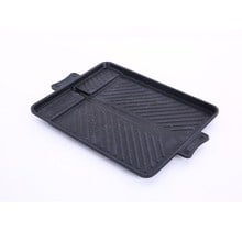 Korean Style Rice Stone Aluminum Baking Tray Square Barbecue Grill Dish Portable Outdoor Barbecue Frying Pan 2024 - buy cheap