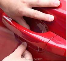 4 шт. наклейка на дверные ручки автомобиля защитная пленка для ALFA ROMEO 147 159 156 mito giulietta 166 аксессуары для автомобиля-Стайлинг 2024 - купить недорого