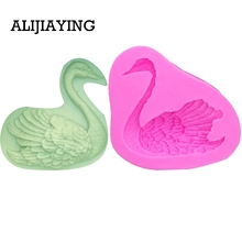 M0102 Swan Flamingos Fondant Silicone Mold, duck Candle Moulds, Sugar Craft Tools, Chocolate Moulds, Cake decoration tools 2024 - buy cheap