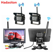 Wireless monitor 7" HD Car Monitor + HD Rearview camera For RV Truck Bus Trailer Campers 2024 - buy cheap