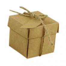 Cajas de embalaje de papel Kraft marrón para joyería, caja pequeña de regalo para galletas, jabón hecho a mano, dulces para fiesta de boda, 100 Uds. 2024 - compra barato