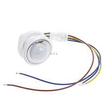 Interruptor infravermelho do sensor de movimento do detector de pir do diodo emissor de luz de 40mm com atraso do tempo ajustável