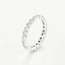 Novo real 925 prata esterlina anel de junta zircônia cúbica anel feminino anéis de noivado se encaixa marca europeia jóias rip138 2024 - compre barato