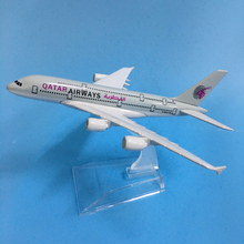 JASON TUTU 16cm QATAR Airways Airbus A380 Plane Model Airplane Model Aircraft Model 1:400 Diecast Metal Airplanes Plane Toy 2024 - buy cheap