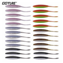 Goture 25PCS/LOT Soft Lure 9.5cm 4.7g Fishing Lure For Bass Snakehead Shrimp Smell Wobbler Silicone Soft Bait Artificial Bait 2024 - buy cheap