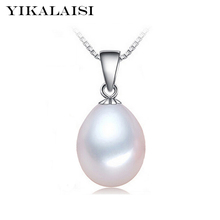 Yikalaisi 925 joias de prata esterlina para mulheres, colar de pérola natural, gargantilha, pingente, joia de pérola 2024 - compre barato