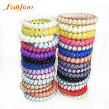 3Pcs/Lot Hair Accessories Gum Telephone Wire Hairbands Headwear Elastic Spring Hair Bands Hair Ties/Rings/Ropes Ponytail Holder 2024 - buy cheap