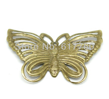 Free shipping-50PCs Antique Bronze Filigree Butterfly Charm Pendants Wraps Connectors DIY Embellishments Findings 4.3x2.8cm 2024 - buy cheap