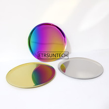 Multifunction Mirror Tray Metal Gold Storage Tray Rainbow Color Round Fruit Plate Tea Trays Jewelry Receive 2024 - buy cheap