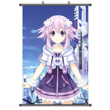 Imagen decorativa de juegos de Anime japoneses, póster de pergamino de pared de hiperdimensión Neptunia, Corazón Púrpura, Noire, decoración del hogar 2024 - compra barato