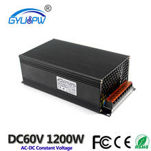 Small Volume Single Output Switching Power Supply DC 60V 20A 1200W Transformers 110V 220V AC TO DC SMPS for LED Strip Lamp Light 2024 - buy cheap