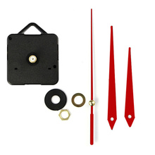 Herramientas Esenciales de repuesto para reloj de pared, Kit de piezas de mecanismo de movimiento de reloj de cuarzo con manecillas Rojas, 8mm, 10 set/lote 2024 - compra barato