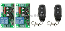 2 pçs/lote 220 V 10A 315 MHZ/433 Mhz 1 Canais Interruptor de Controle Remoto Sem Fio Interruptor De Controle De Rádio teleswitch Relé 1CH Código de Aprendizagem