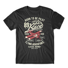 New Brand-Clothing T Shirts Born to Be Pilot T-Shirt. Airplane Pilot Shirt 100% Cotton Premium Tee New T Shirt 2024 - buy cheap