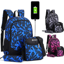 À prova dwaterproof água oxford escola mochila design de carga usb mochila mochila masculino para adolescentes sacos de escola saco composto 2024 - compre barato