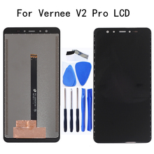 Tela de lcd original para vernee v2 pro, display de vidro com touch screen, digitalizador, montagem, substituição para vernee v2 pro, peças de telefone 2024 - compre barato