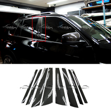 Car Window BC Column Trim Strips Carbon Fiber sequins decals Stickers for BMW E70 X5 X5M 2024 - buy cheap