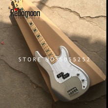 Factory custom 4 strings P bass maple fretboard electric bass guitar with sparkling paint custom color musical instrument shop 2024 - buy cheap