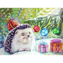 5D DIY Full Square/round Diamond Painting Lovely Hedgehog Embroidery Cross Stitch Rhinestone Mosaic  Home Decor 2024 - buy cheap