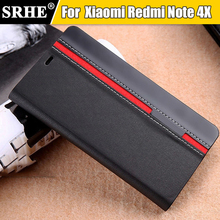 Xiaomi Redmi Note 4X funda abatible de cuero PU de lujo de moda funda para xiaomi Redmi Note 4X Pro con soporte para teléfono 2024 - compra barato