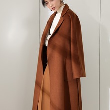 Пальто из смеси шерсти, женское кашемировое зимнее длинное пальто, роскошное Женское зимнее пальто 2019, Женское зимнее Смешанное пальто AA4321 2024 - купить недорого
