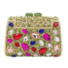 Caixa de Forma Colorida de Cristal Sacos de Noite Sacos de Embreagem Do Partido do baile de Finalistas de Cristal Bolsas de Luxo Bolsas Femininas A629 2024 - compre barato